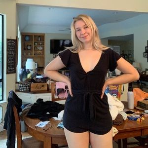 Free People little black romper size Medium!
